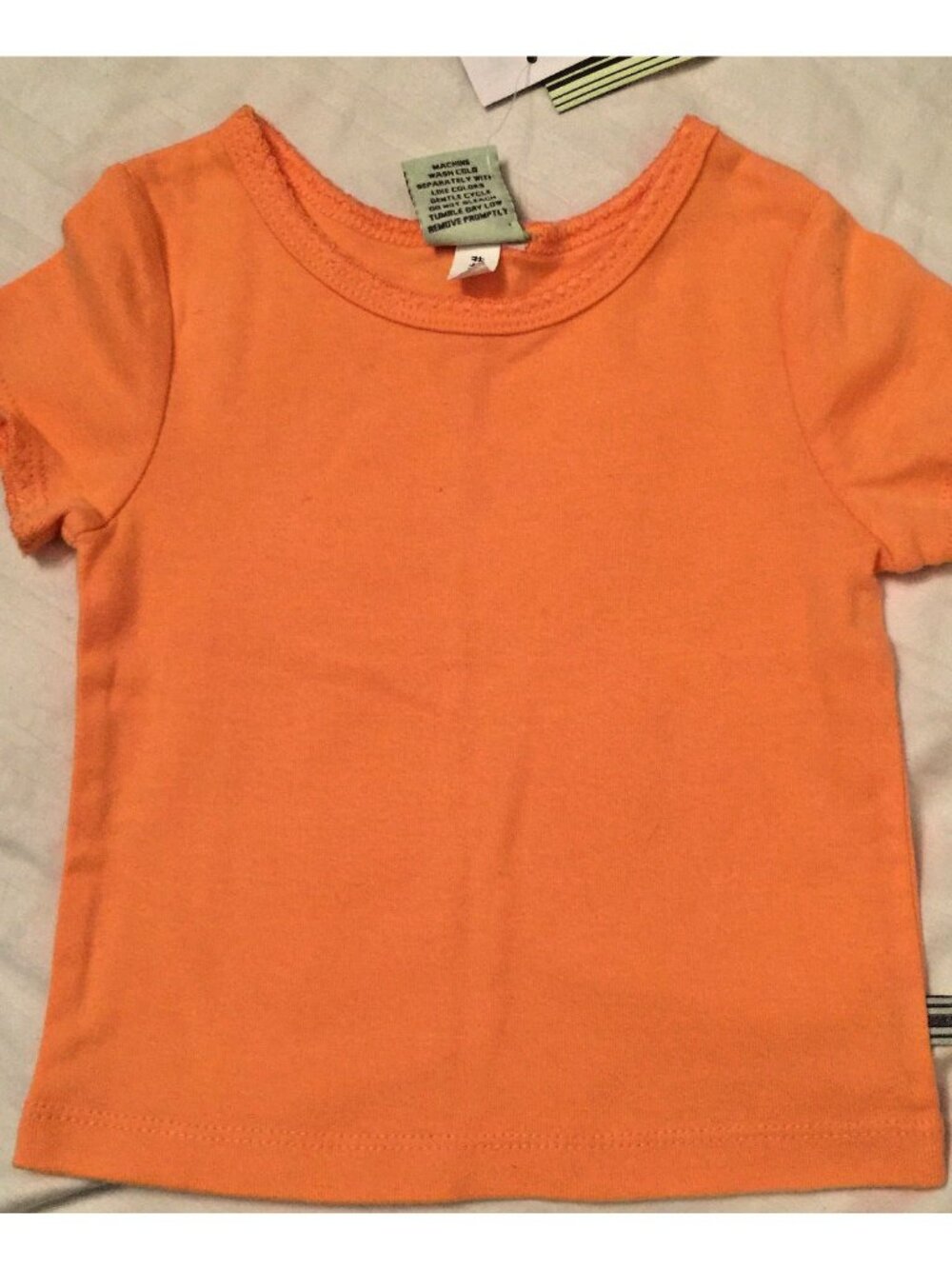NWT NEW Babystyle Tangerine Orange T-Shirt Top Girl 2T Boutique